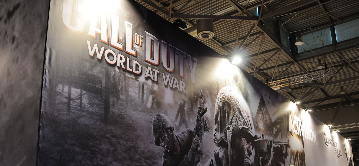 Présentation de Call of Duty à la Leipzig Games Convention 2008 © Kuba Bożanowski / Flickr, CC BY