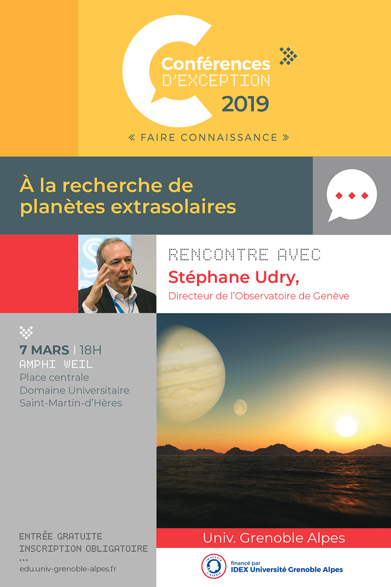 Affiche conférence d'exception Udry