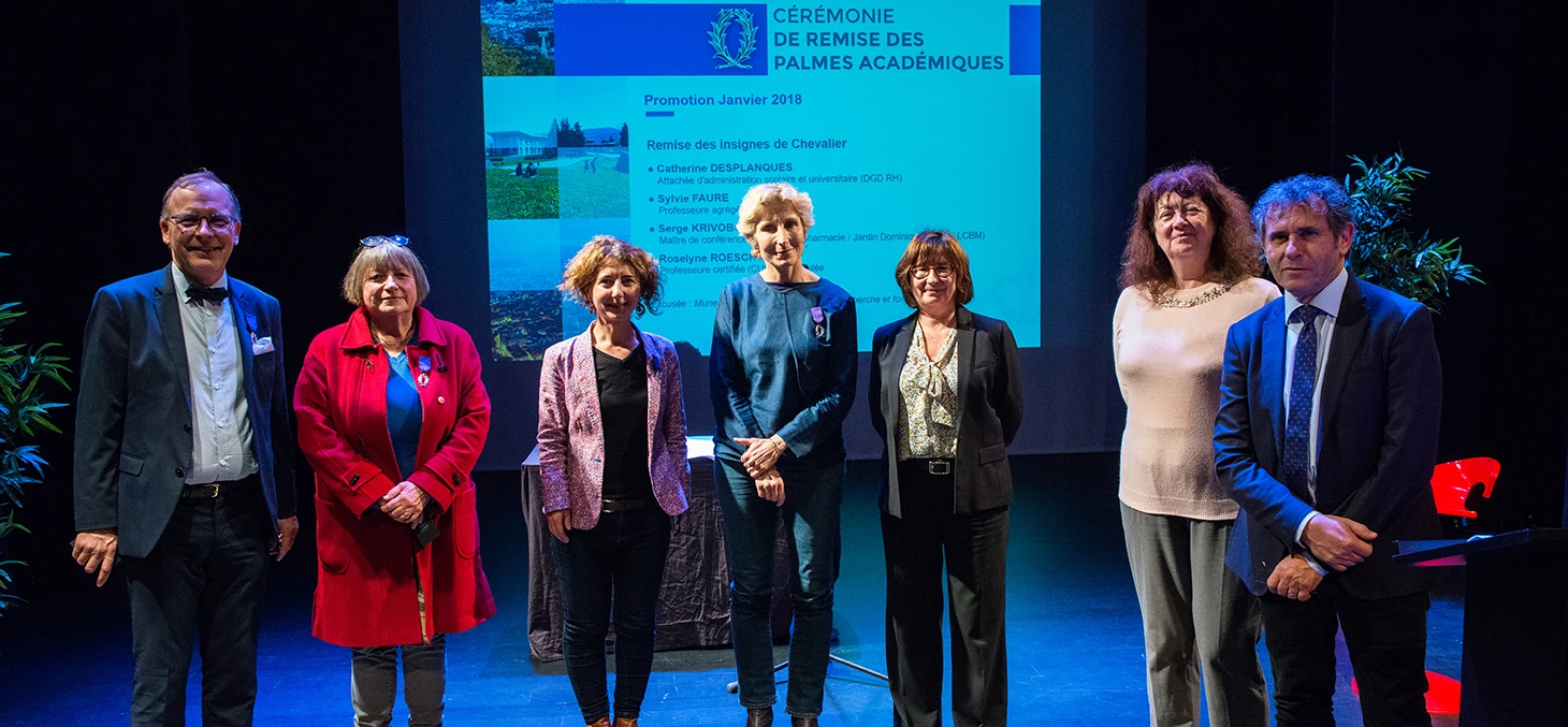 Remise des Palmes académiques à la promotion Janvier 2018
