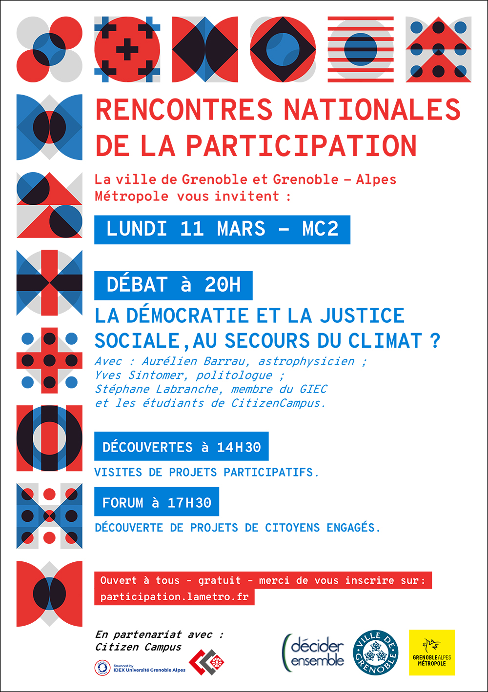 flyer rencontres participatives