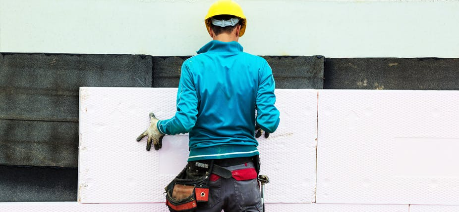 Travaux d’isolation sur un bâtiment